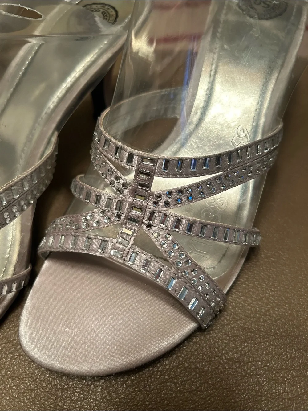 N/A silver diamante